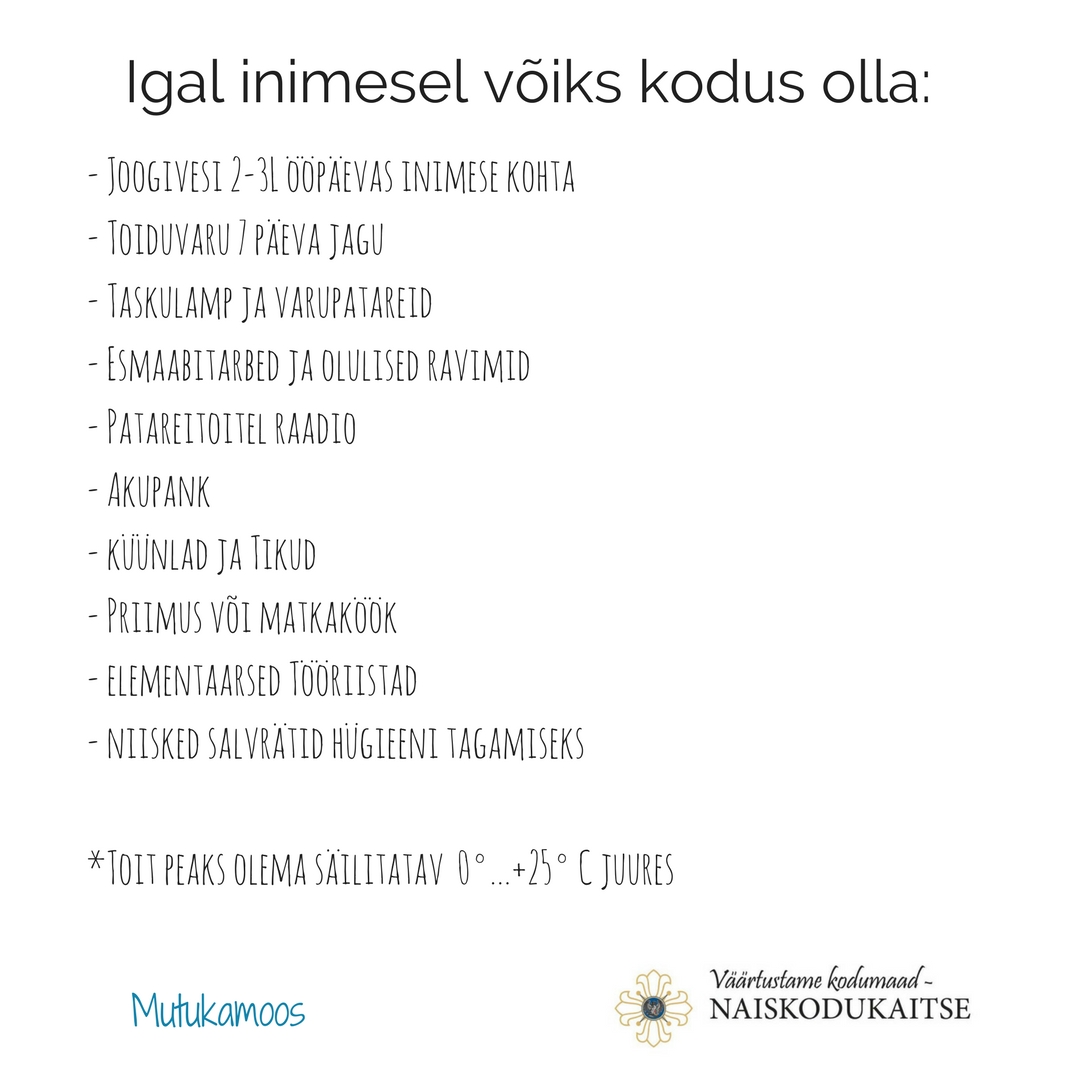 hädaolukorra varud